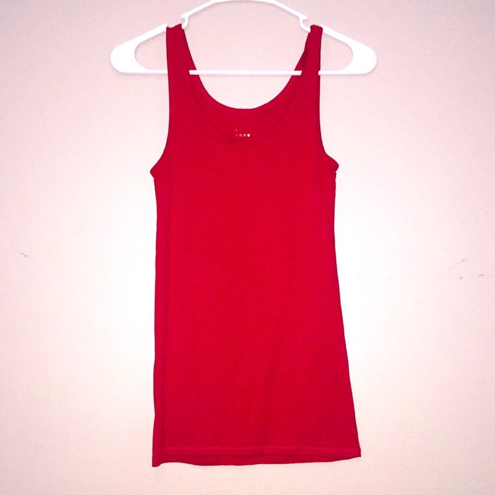 Red tank top